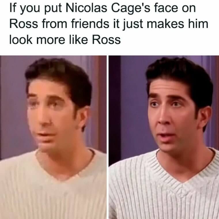 The One Where Nicolas Cage Is Ross