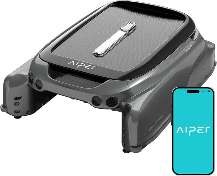 AIPER Surfer S1 Skimmer - Solar Powered, App-Enhanced Pool Care - 7% Off!