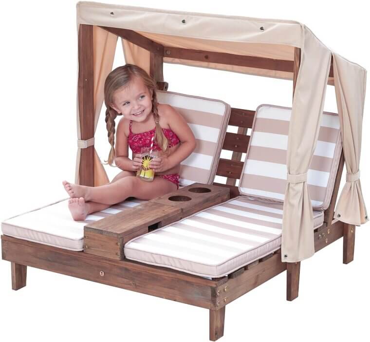 Kids' Double Chaise Lounge - Perfect for Outdoor Fun! 