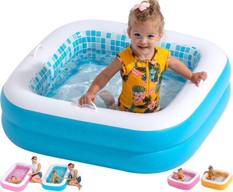 Inflatable Baby Pool for Toddlers - Fun & Practical Water Play - Now 17% Off!