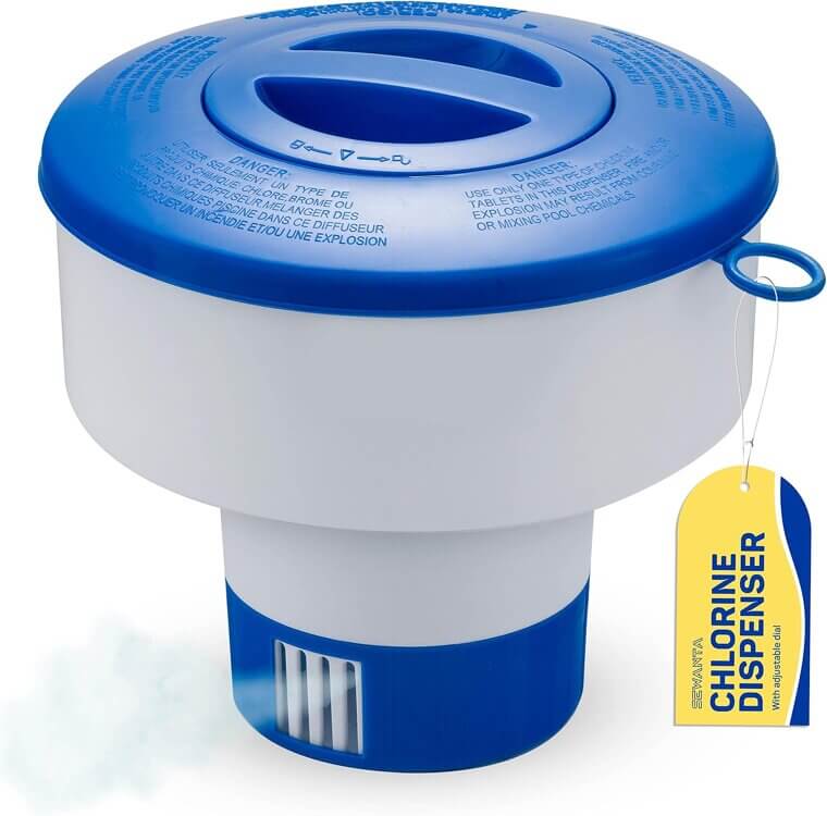 Chlorine Floater with Adjustable Vents - Keep Your Pool Sparkling! 