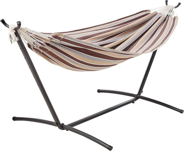Double Hammock with Stand - Relax in Style Anywhere 