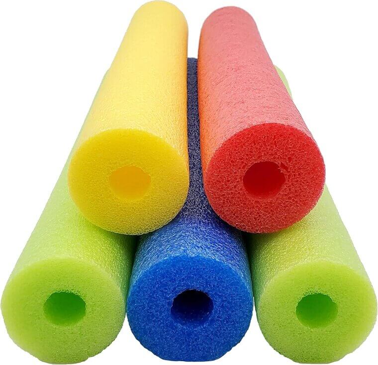 Bright Foam Pool Noodles for Fun & Relaxation - 5 Pack 