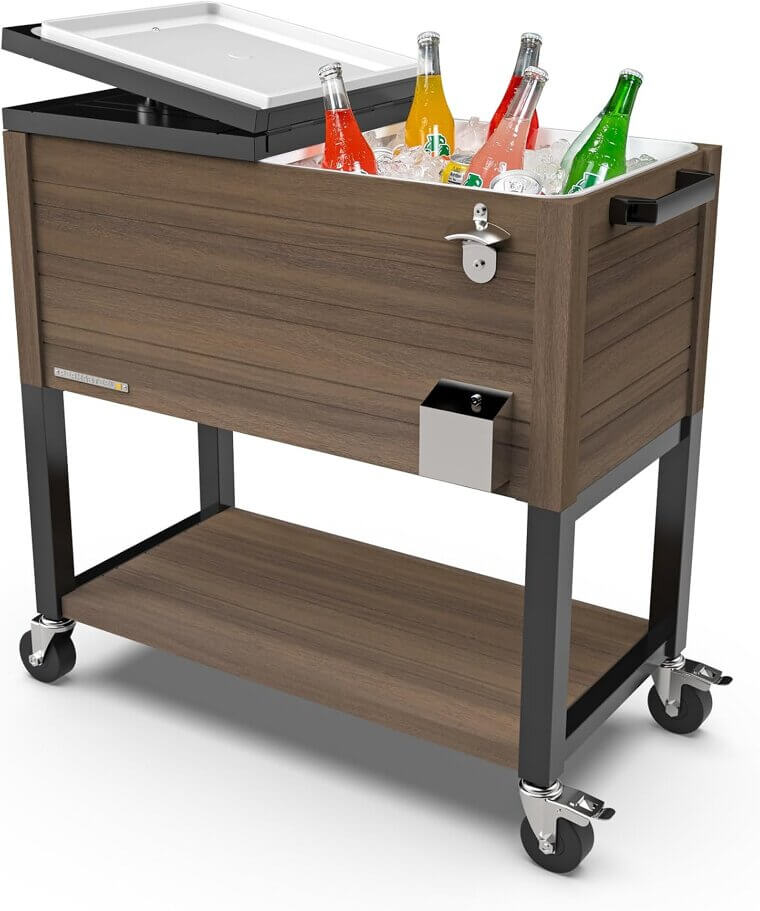 Permasteel Party Cooler - Perfect for Your Patio Gatherings 