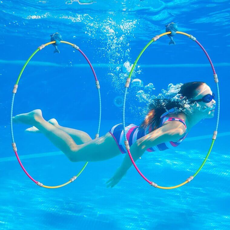 Fun Swim Rings - Perfect Pool Toys for Kids Ages 4-12 