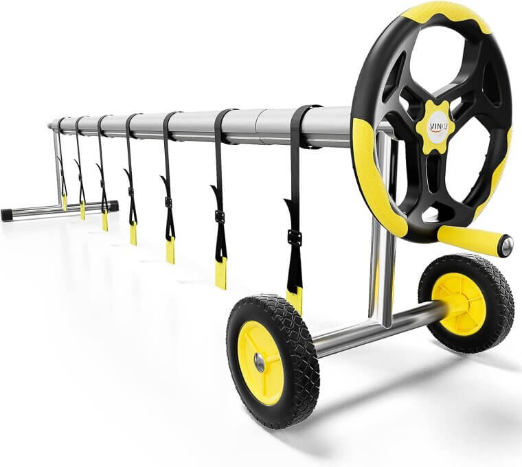 Inground Pool Solar Reel - Easy Pool Cover Management - Don’t Miss the 18% Discount!