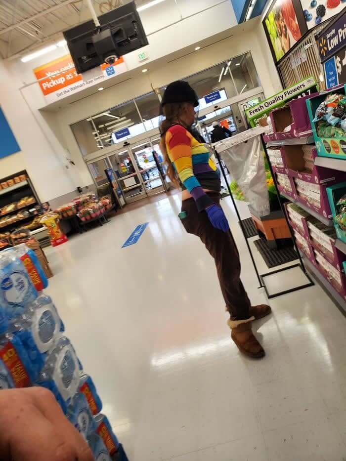 She Is Wearing A Mesh Bee Keeper Helmet, That Won't Help