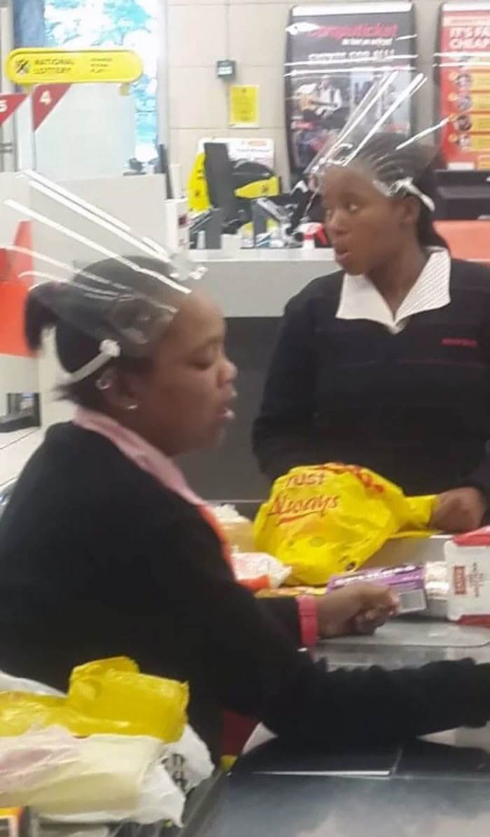 "To Sheild The Face"