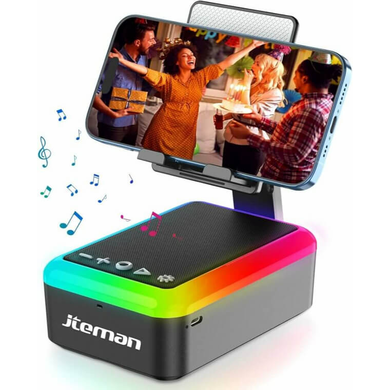 Phone Stand Speaker - Perfect Gift for Tech Lovers - Now 60% Off!