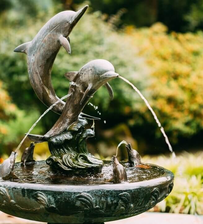 Giochi d'acqua che gridano al kitsch