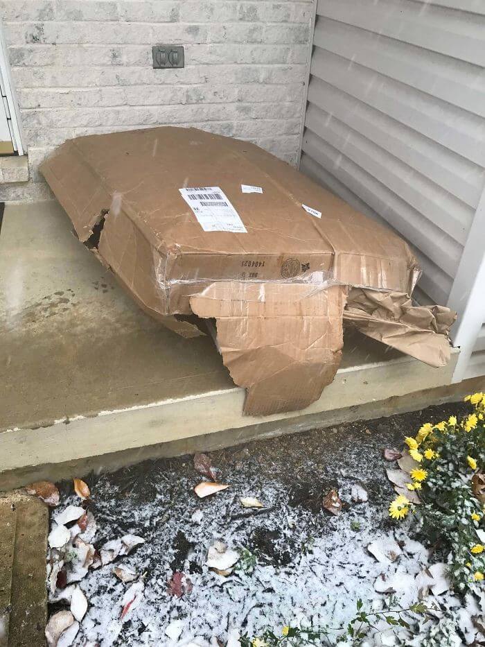 Every Single Piece Of Wood Was Damaged By The Delivery