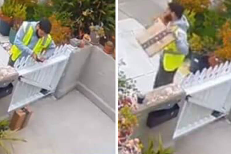 The Man Delivered The Package And Then Stole It