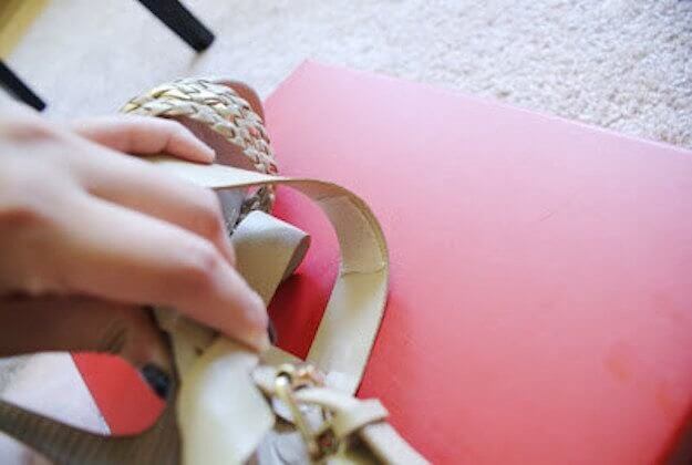 Use Moleskin to Reduce Shoe Strap Friction