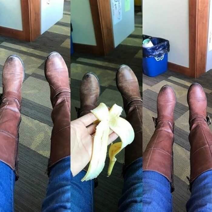 Revive Leather Shoes With a Banana Peel