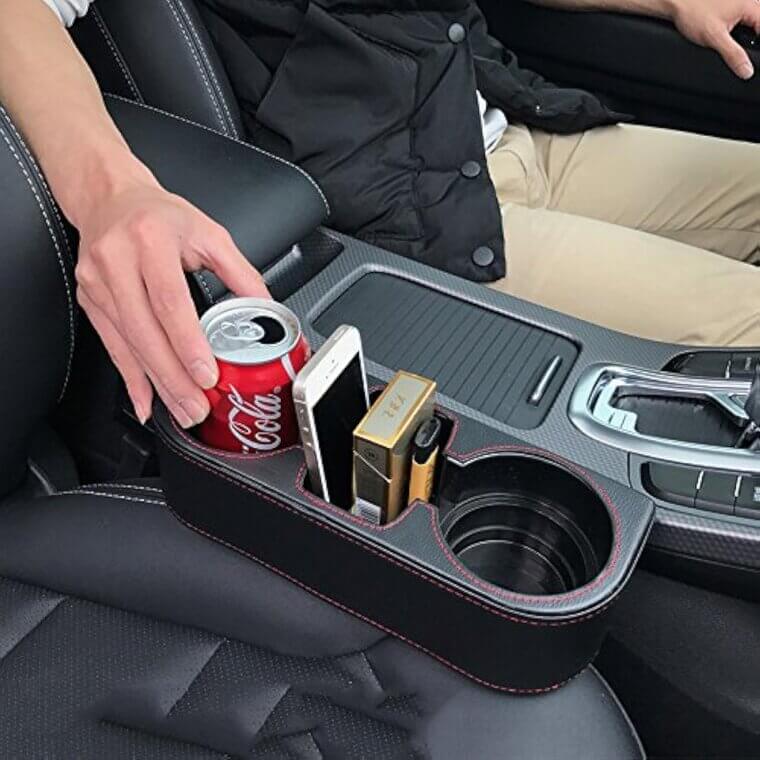 IOKONE Car Organizer - Ultimate Cup Holder & Storage Solution