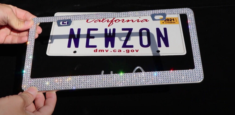 Hype Bling License Plate Cover