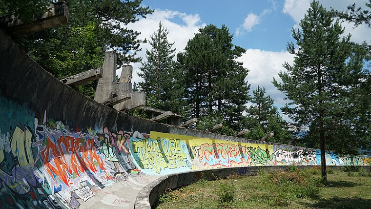 Mount Trebevic Bobsled Course - Sarajevo 1984