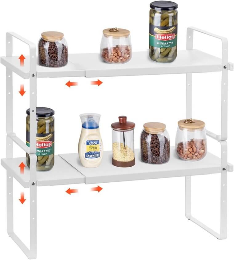 VEVOR Cabinet Organizer - Expandable & Stackable Storage Solution - 17% Off!