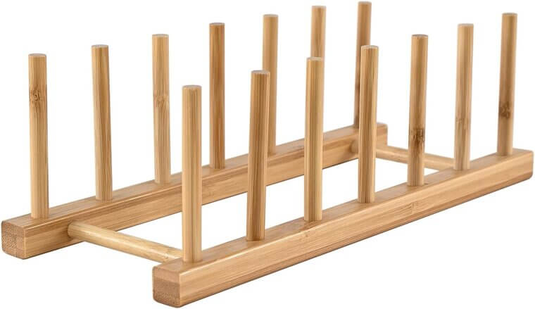 Organize Your Kitchen with Bamboo Dish Rack - Lightweight & Durable 