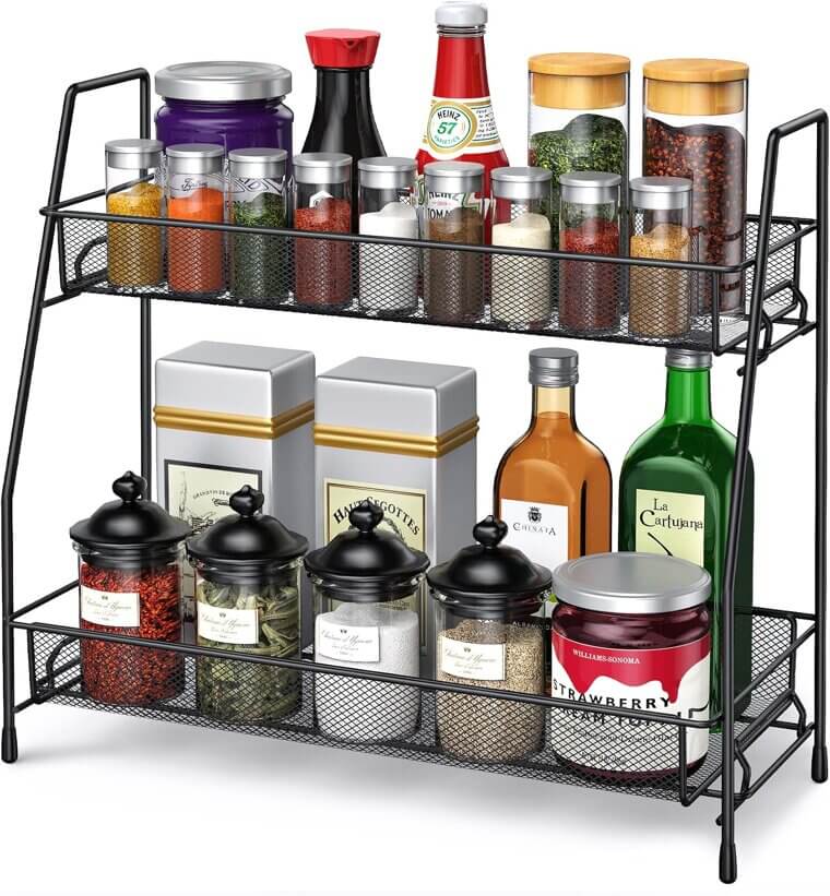 Spice Rack Organizer - Versatile and Space-Saving Storage - Enjoy 13% Off!