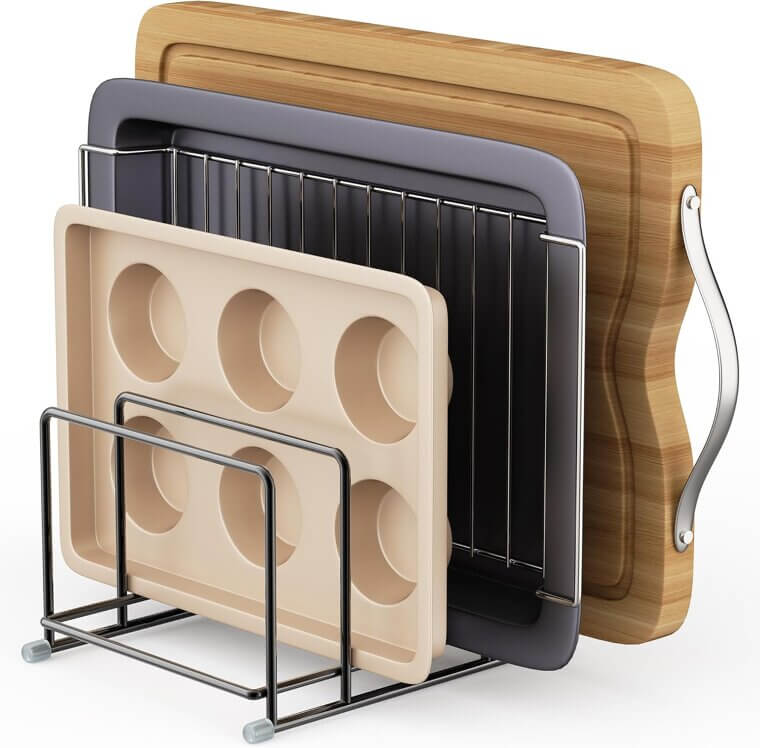 Cutting Board Organizer - Neat Kitchen Storage Made Easy 