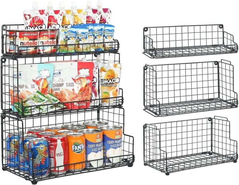 X-cosrack Wire Basket - Versatile Kitchen Organizer, Stackable & Wall Mounted - 20% Off!