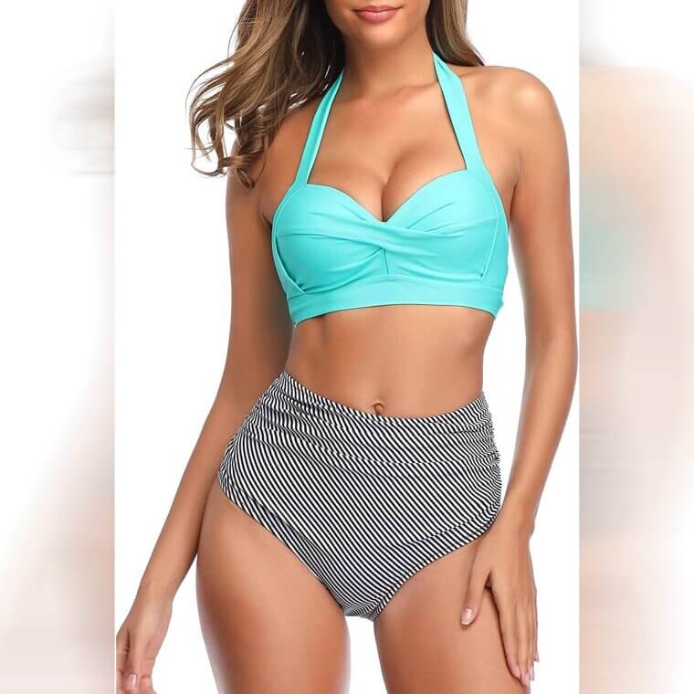 Express Yourself With a Two Piece Vintage Swimsuit Only for $19.99 44% off! 