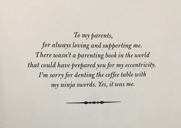 A Dedication and a Confession