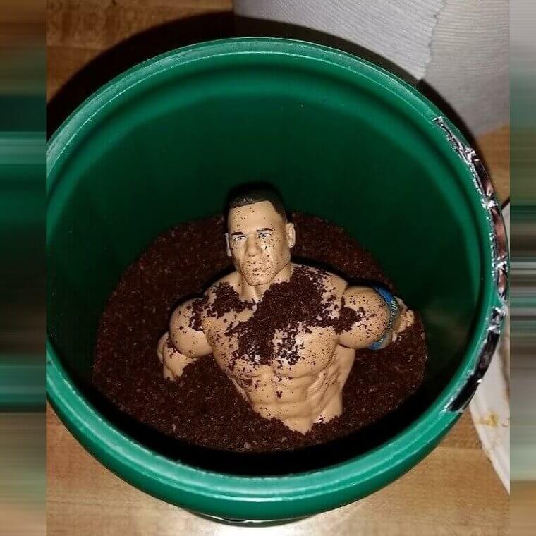 Trouve la figurine cachée de John Cena