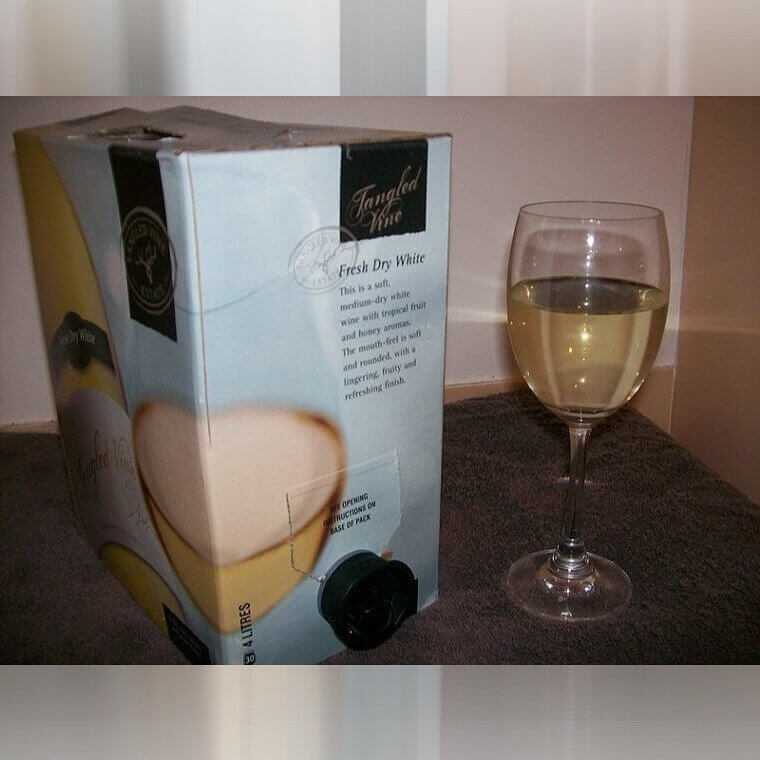 Vinho em caixa