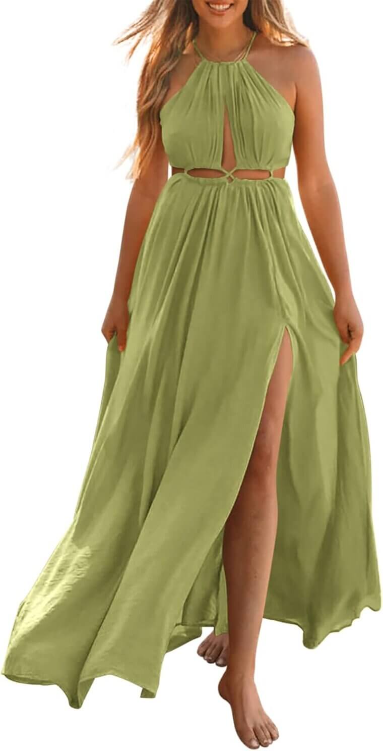 BTFBM Halter Sundress - Perfect for Beach & Weddings!