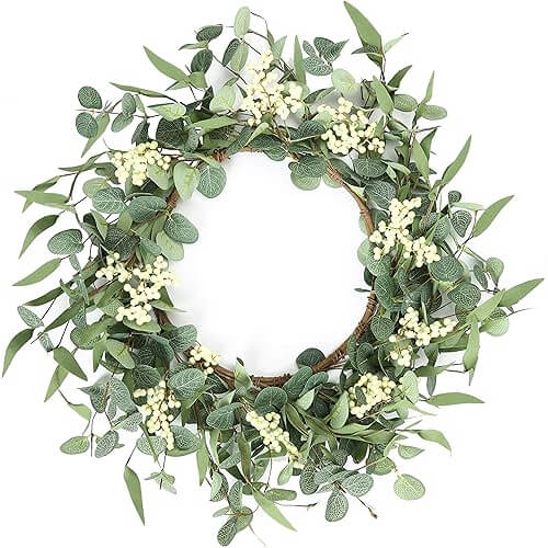 Timeless Eucalyptus Wreath that Welcomes Guests Year-Round with Natural Beauty. Now 27% Off!