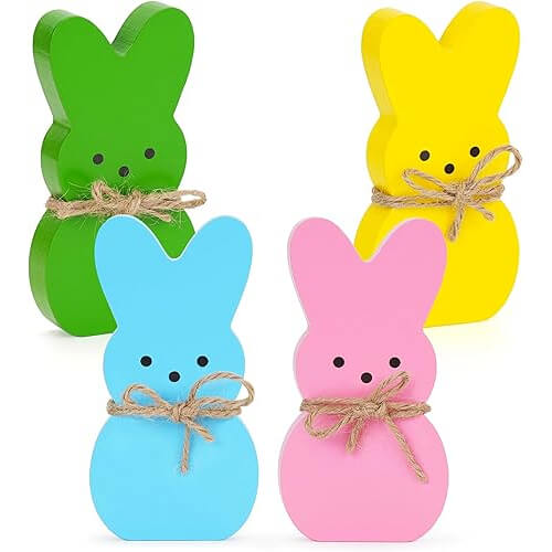 Charming Wooden Bunny Table Decorations that Add Farmhouse Easter Magic. Now 13% Off!