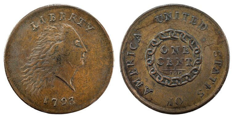 1793 Flowing Hair Large Cent
