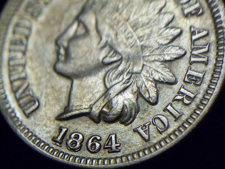 1864 Indian Head Cent