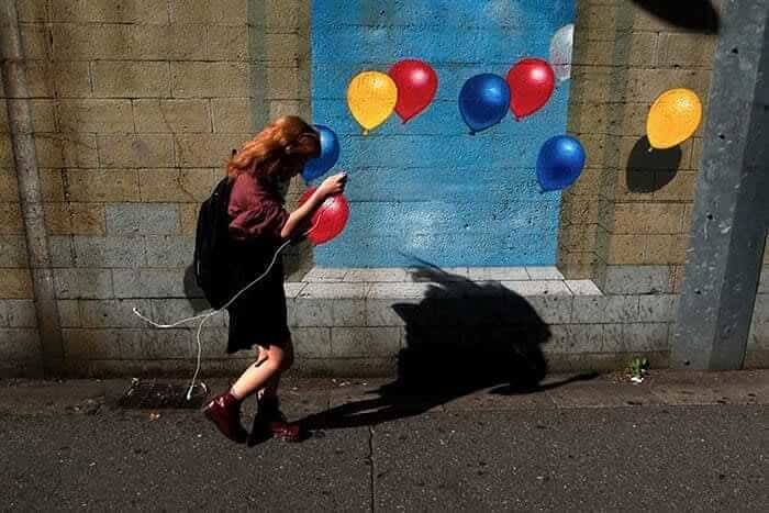 She Isn’t Holding Any Balloons