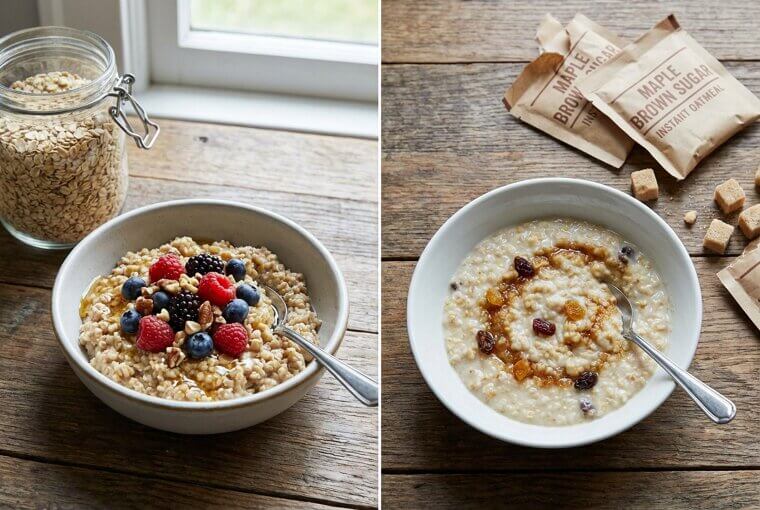 Instant Oatmeal Isn't Real Oatmeal