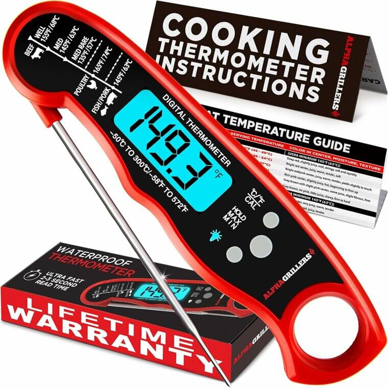 Get Cooking with Alpha Grillers Thermometer - Perfect Gift! 32% Off!