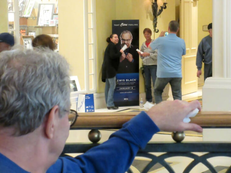 They Didn't Realize Lewis Black Was Watching Them Take Photos With Lewis Black