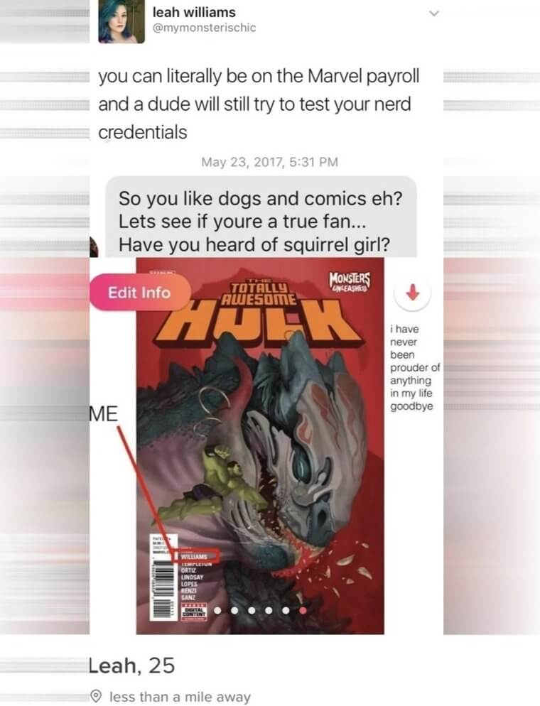 She Works for Marvel So, Yeah, We'd Say She's a Fan of Comics