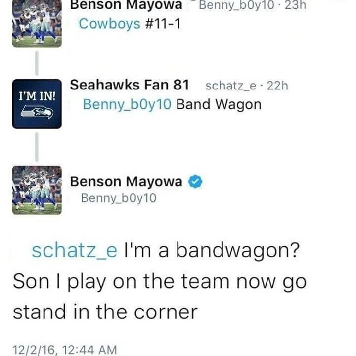 That Time Benson Mayowa Put Someone in Timeout
