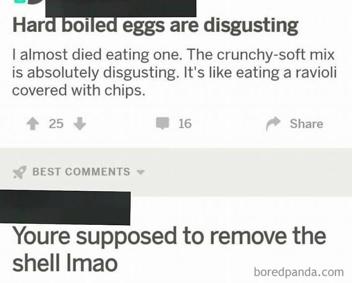 This Person Has Egg On Their Face