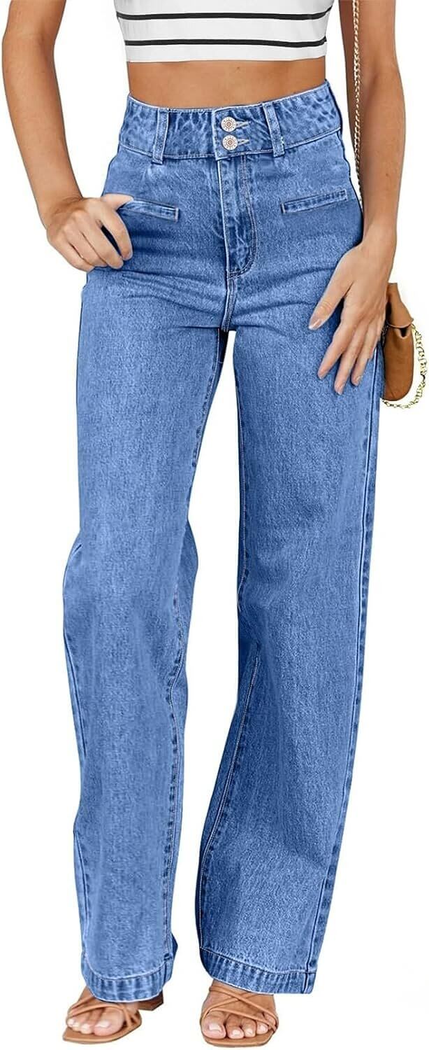 Sidefeel Women's Jeans - Trendy High-Waisted Comfort