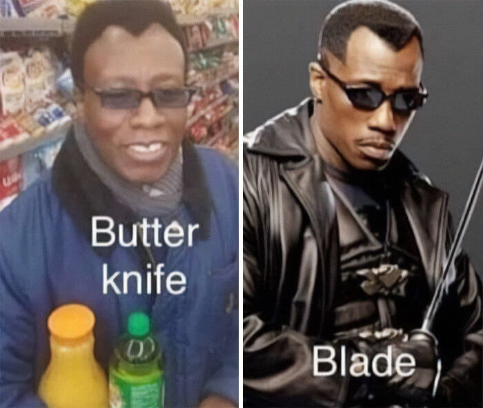 Cuchillo para mantequilla Vs Cuchilla