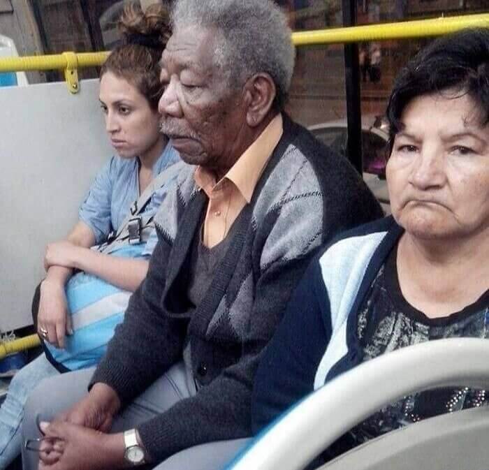 Un Morgan Freeman muy cansado