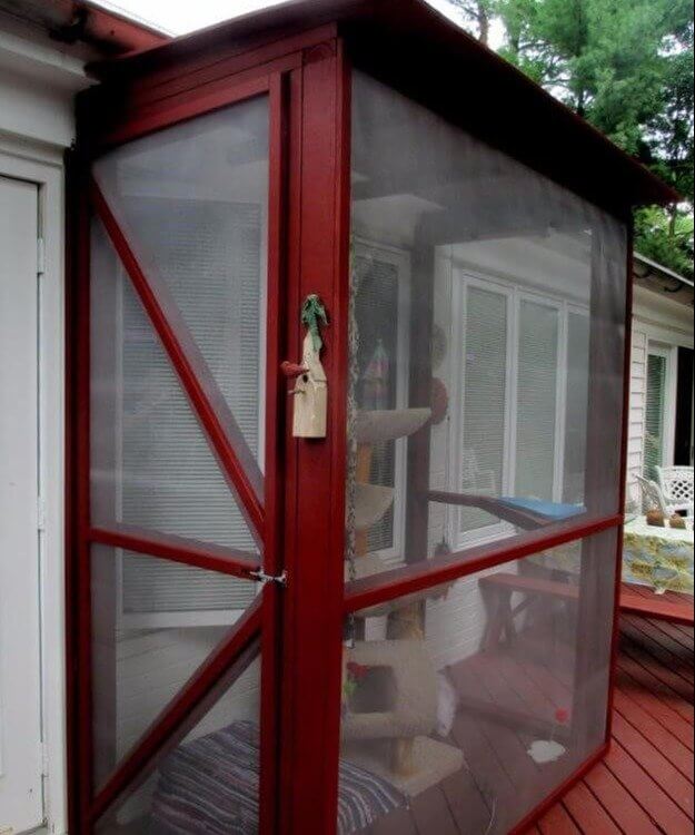 Give Your Cat A "Catio" To Play Outside