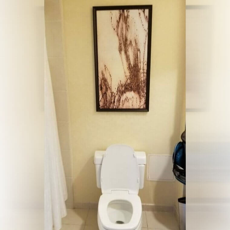 The Worst Art to Have in the Bathroom... But Maybe Looking up at It Inspires You to "go"
