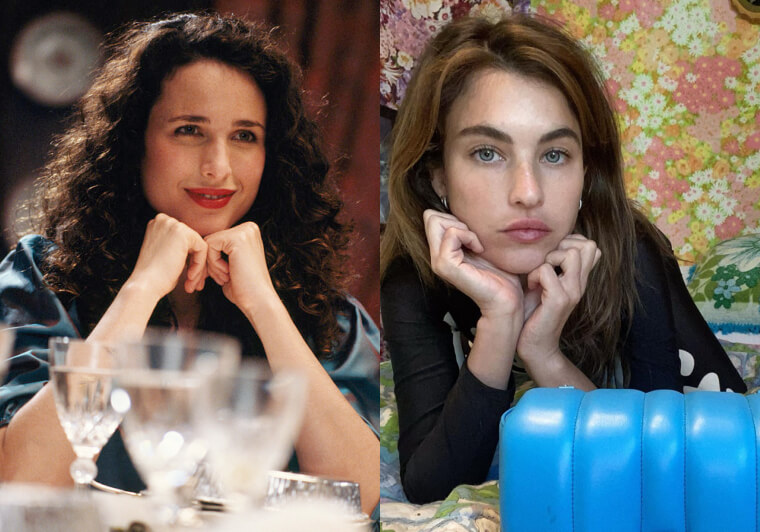 Andie MacDowell and Rainey Qualley - Early 30s