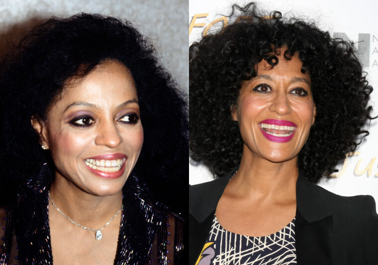 Diana Ross and Tracee Ellis Ross - 40s