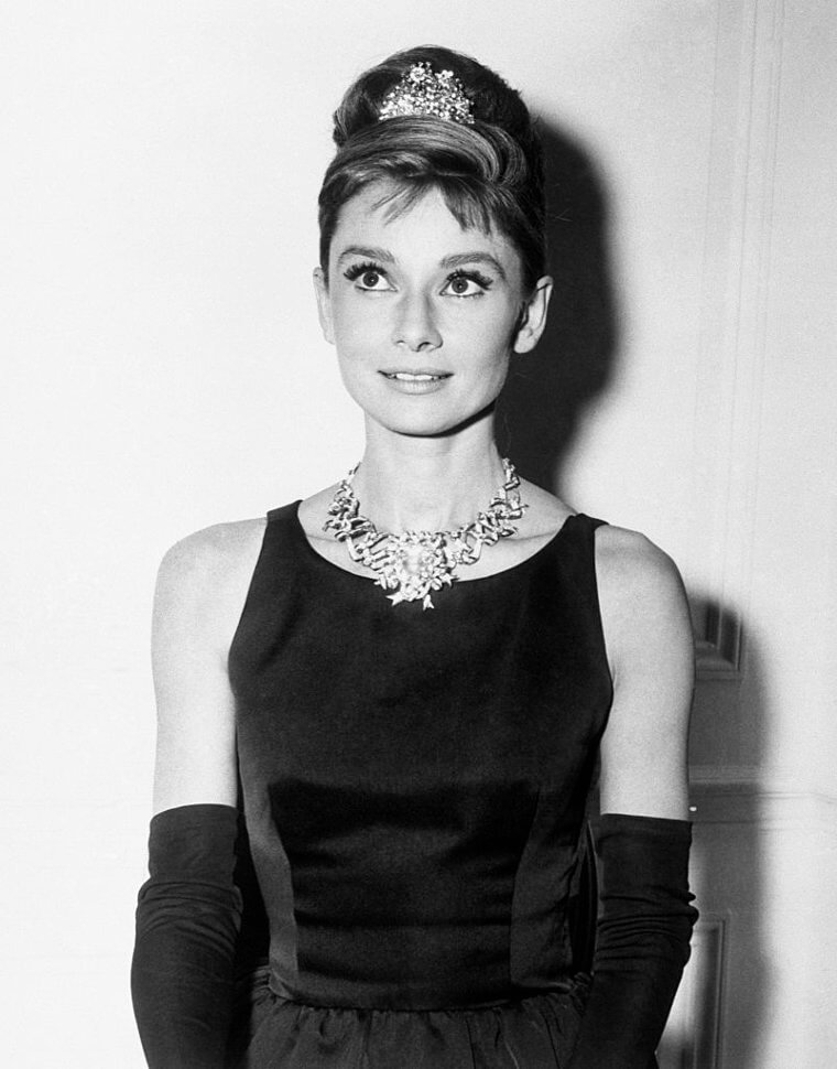 Diamantes y perlas de Audrey Hepburn
